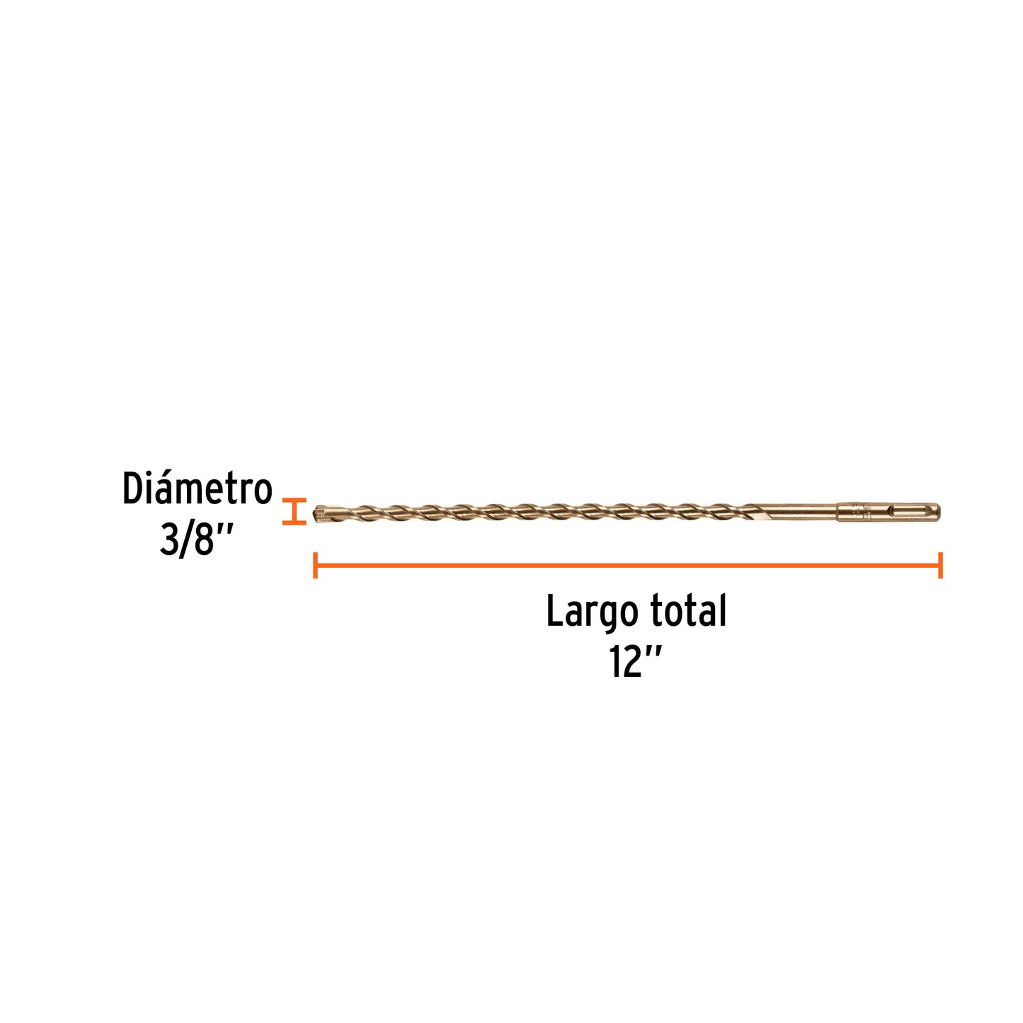 Broca SDS Plus 3/8 x 12"