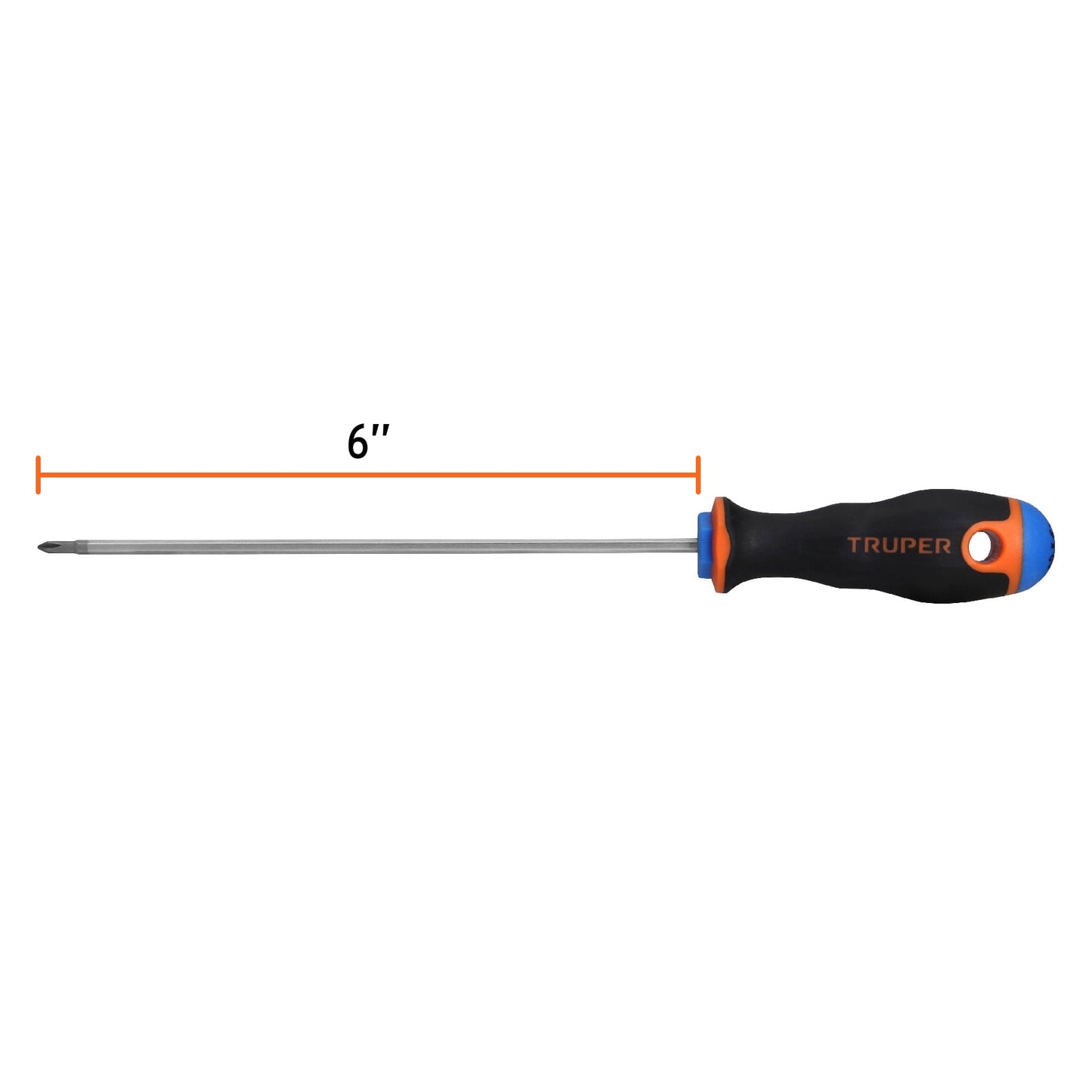 Desarmador de cruz 1/8" x 6" con mango Comfort Grip