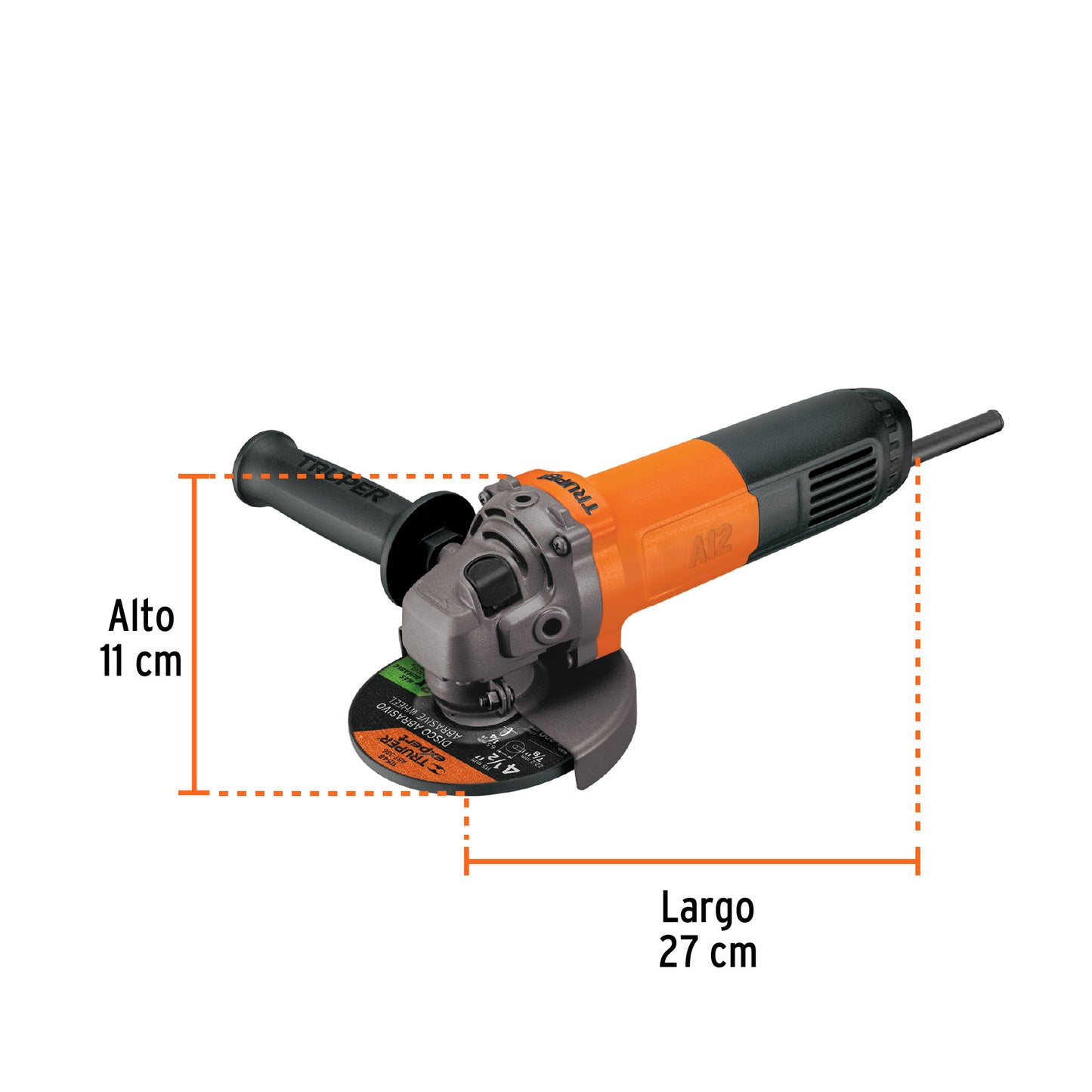 Esmeriladora angular de 4-1/2", 700W
