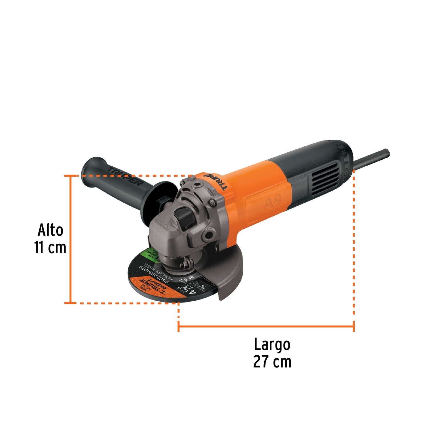 Esmeriladora angular de 4-1/2", 800W