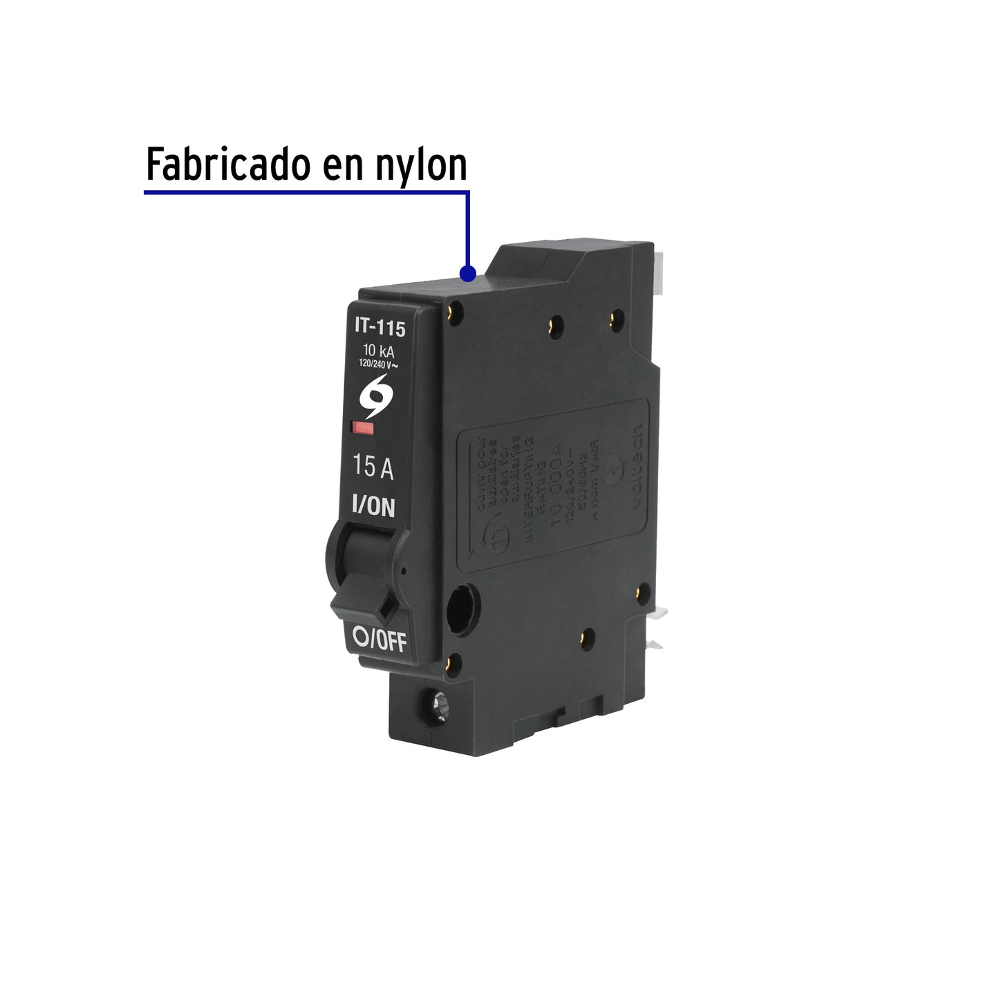 Interruptor enchufable de 1 polo 15A