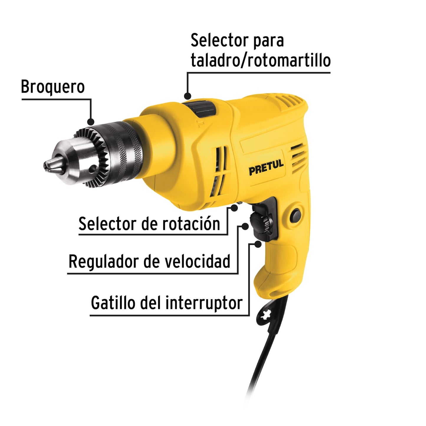 Rotomartillo 1/2", 550W