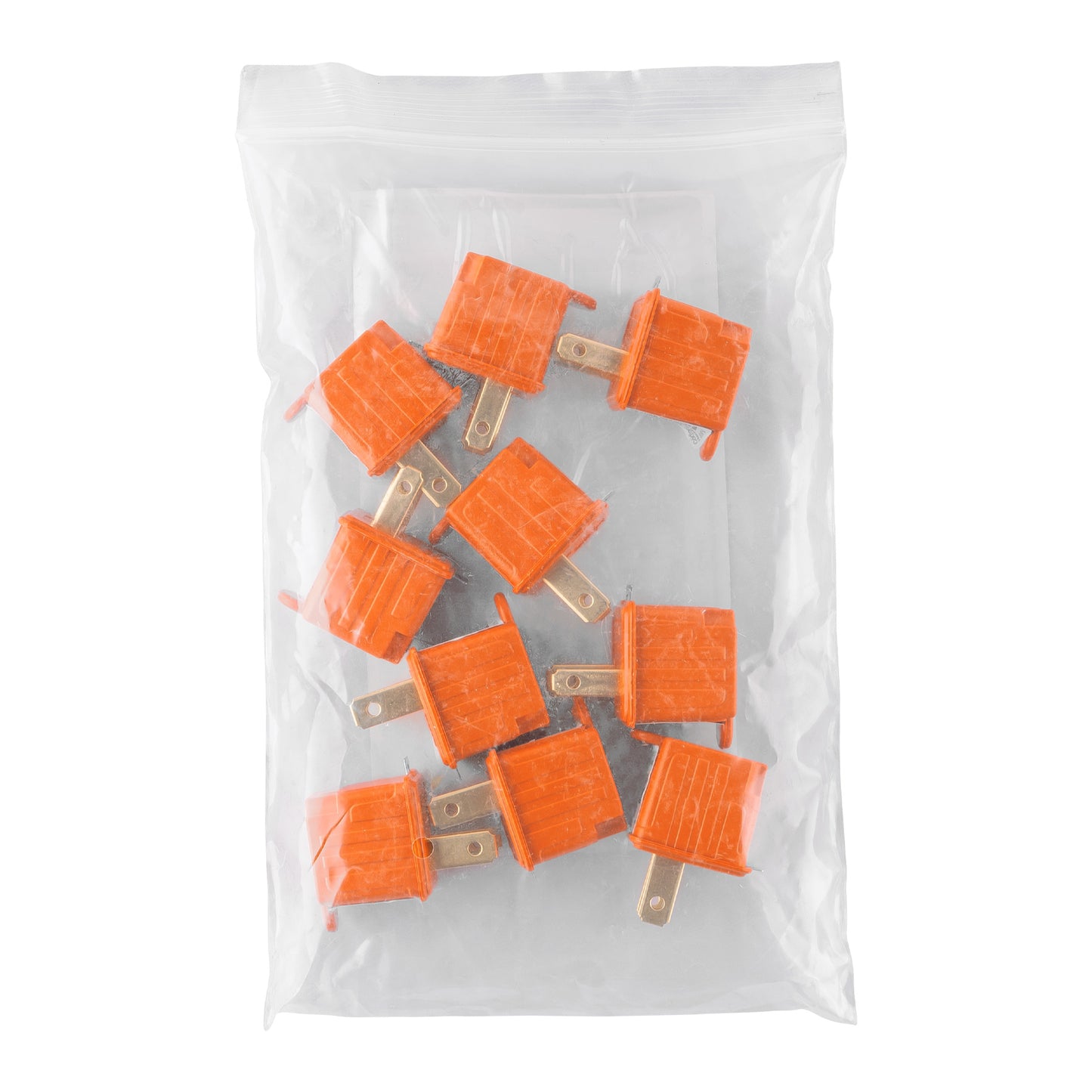 Adaptador de 3 a 2, naranja, a granel.