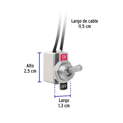 Interruptor de palanca c/cable