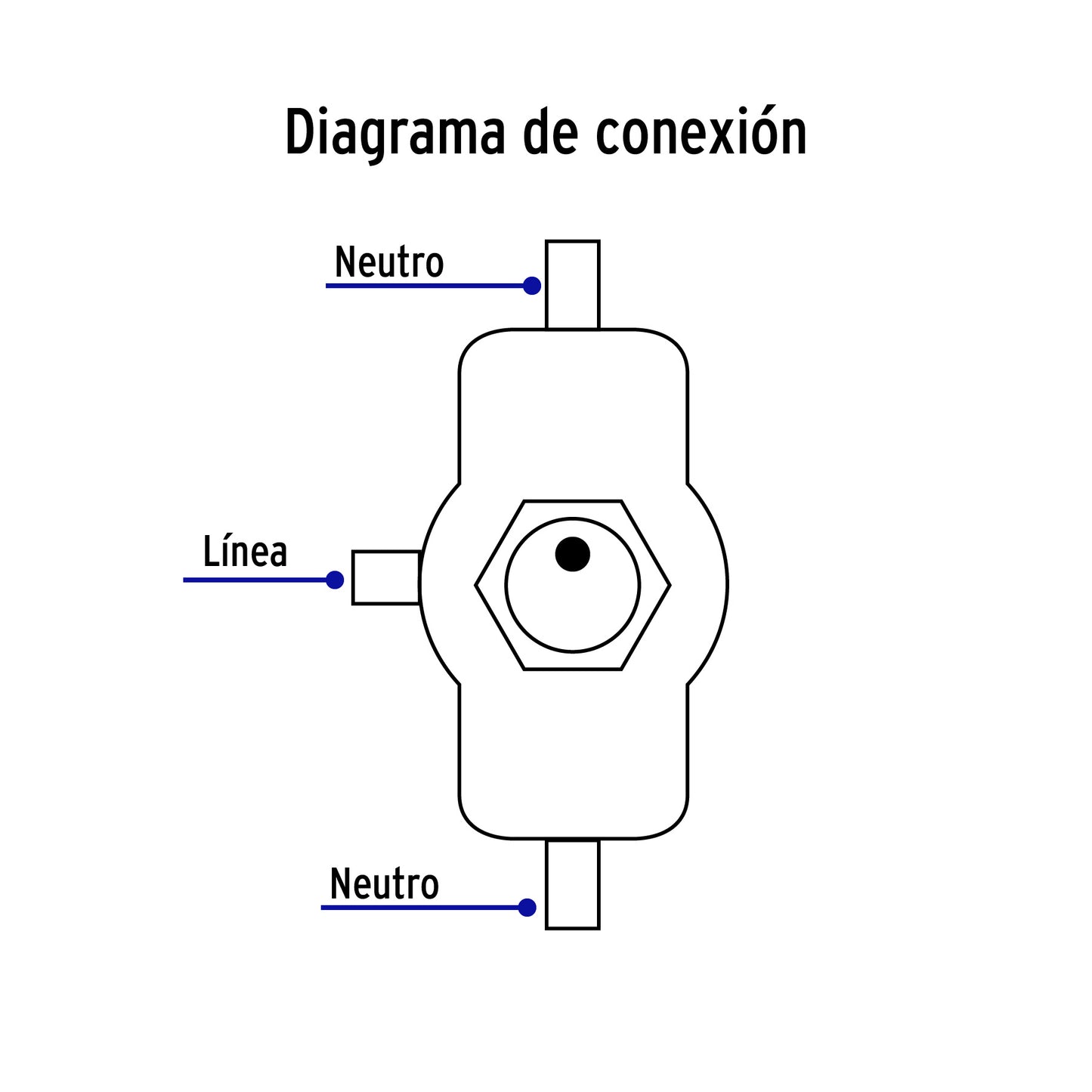 Interruptor de palanca con 3 tornillos