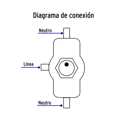 Interruptor de palanca con 3 tornillos