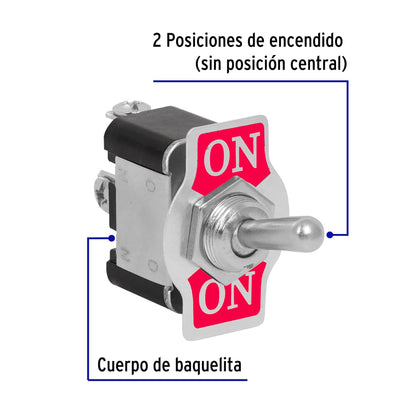 Interruptor de palanca con 3 tornillos