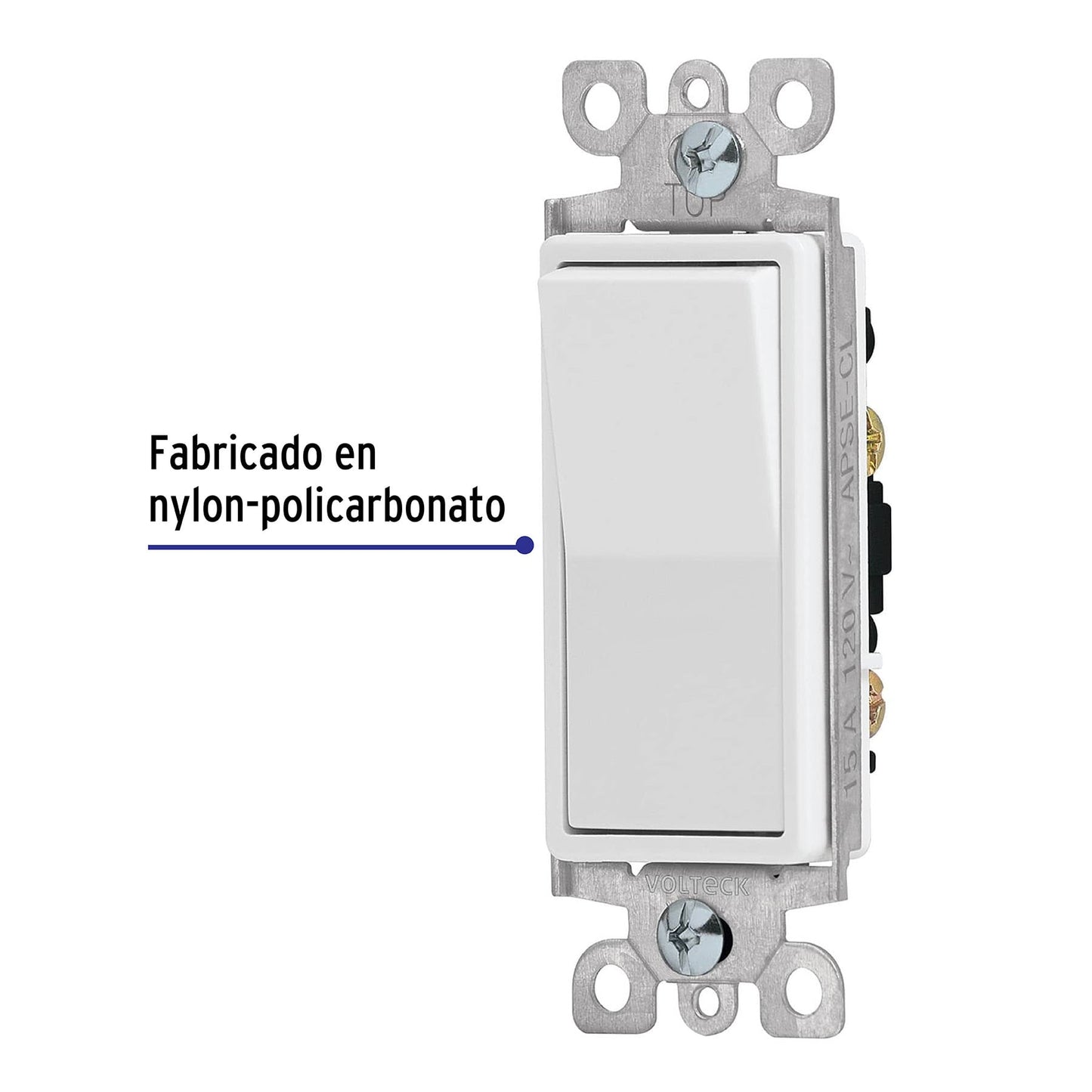 Interruptor sencillo, línea Classic