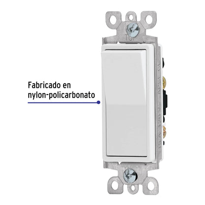 Interruptor sencillo, línea Classic