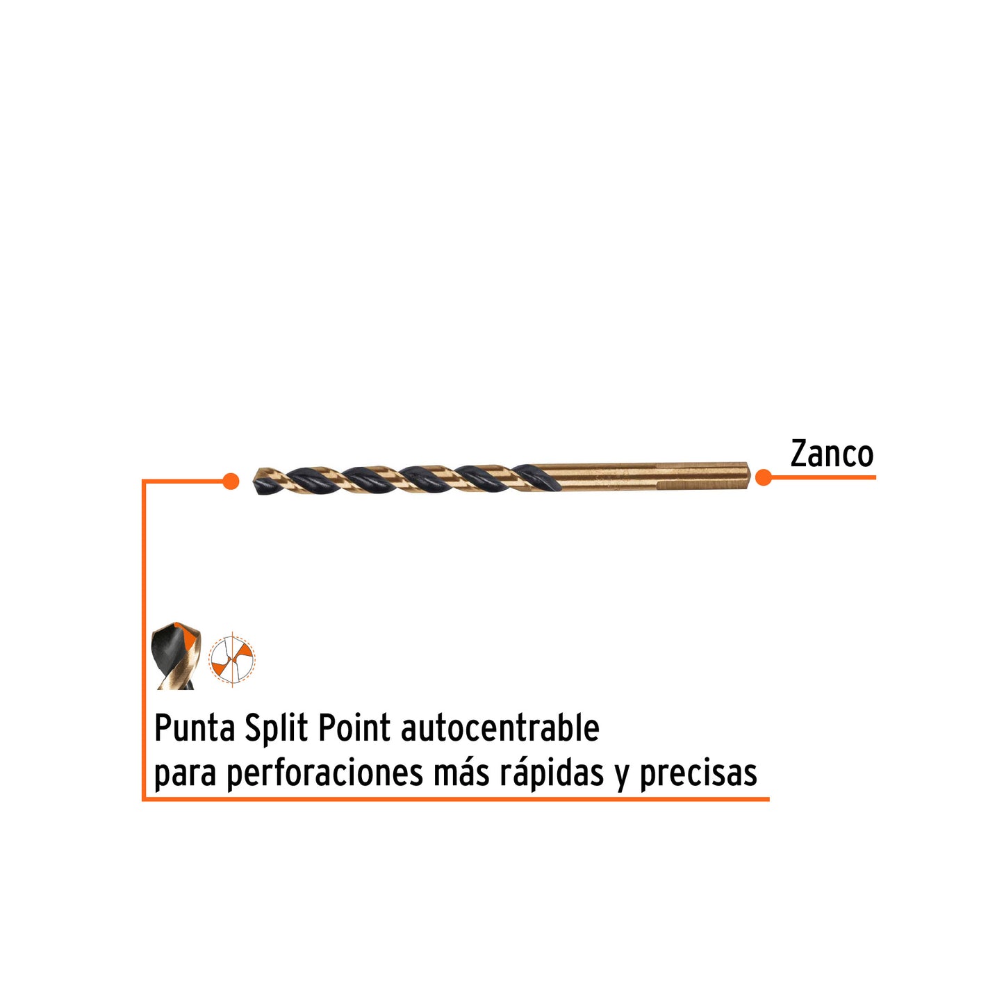 Broca HSS 7/32" Trugold p/metal
