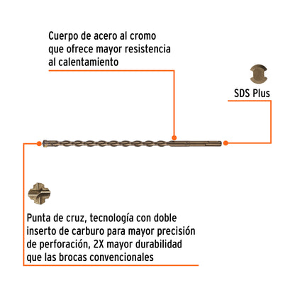 Broca SDS Plus 1/2 x 12"