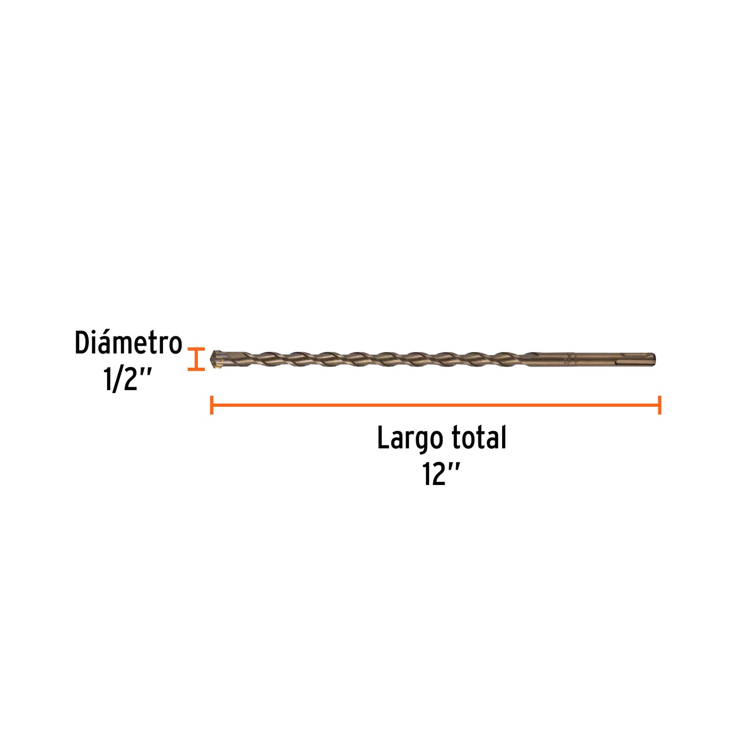 Broca SDS Plus 1/2 x 12"