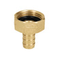 Conector  hembra 1/2" de latón sólido para manguera, Truper