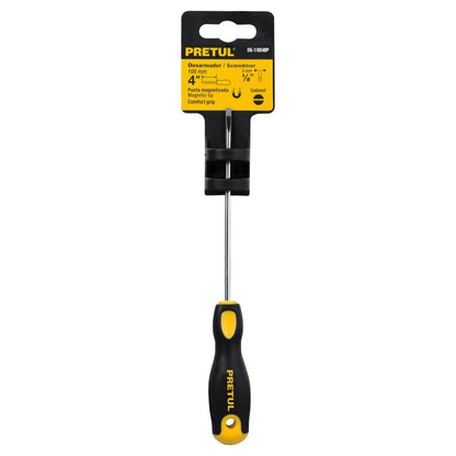Desarmador tipo cabinet 1/8 x 4" de mango Comfort Grip