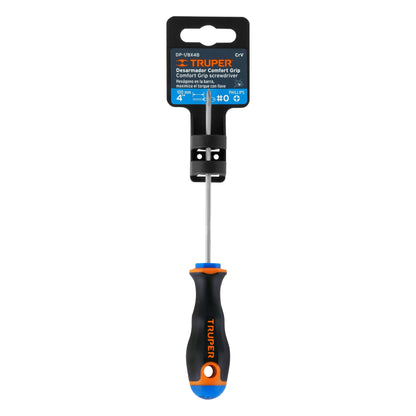 Desarmador de cruz 1/8" x 4" con mango Comfort Grip