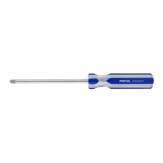 Desarmador de cruz 5/16" x 6" con mango de PVC