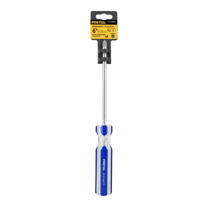 Desarmador de cruz 5/16" x 6" con mango de PVC