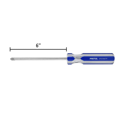 Desarmador de cruz 5/16" x 6" con mango de PVC
