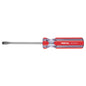 Desarmador plano 1/4" x 4" con mango de PVC