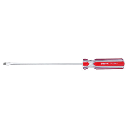 Desarmador plano 1/4" x 8" con mango de PVC