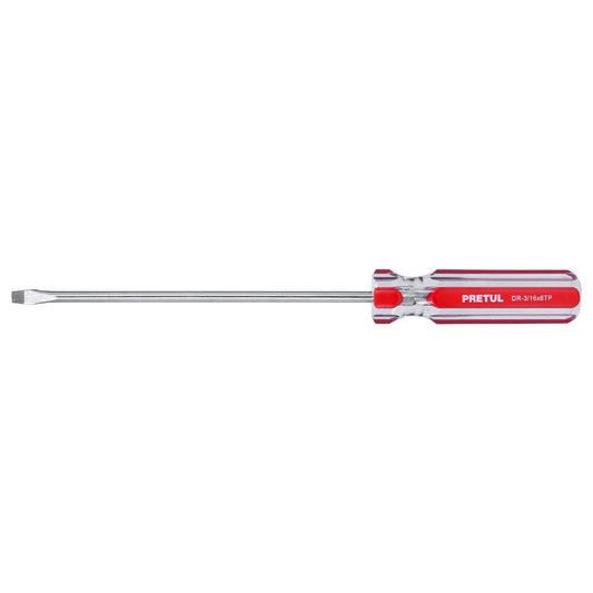 Desarmador plano 3/16" x 6" mango de PVC