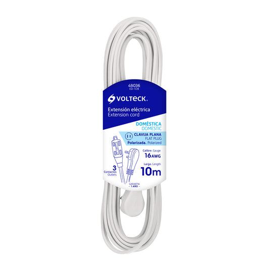 Extensión eléctrica doméstica 10m