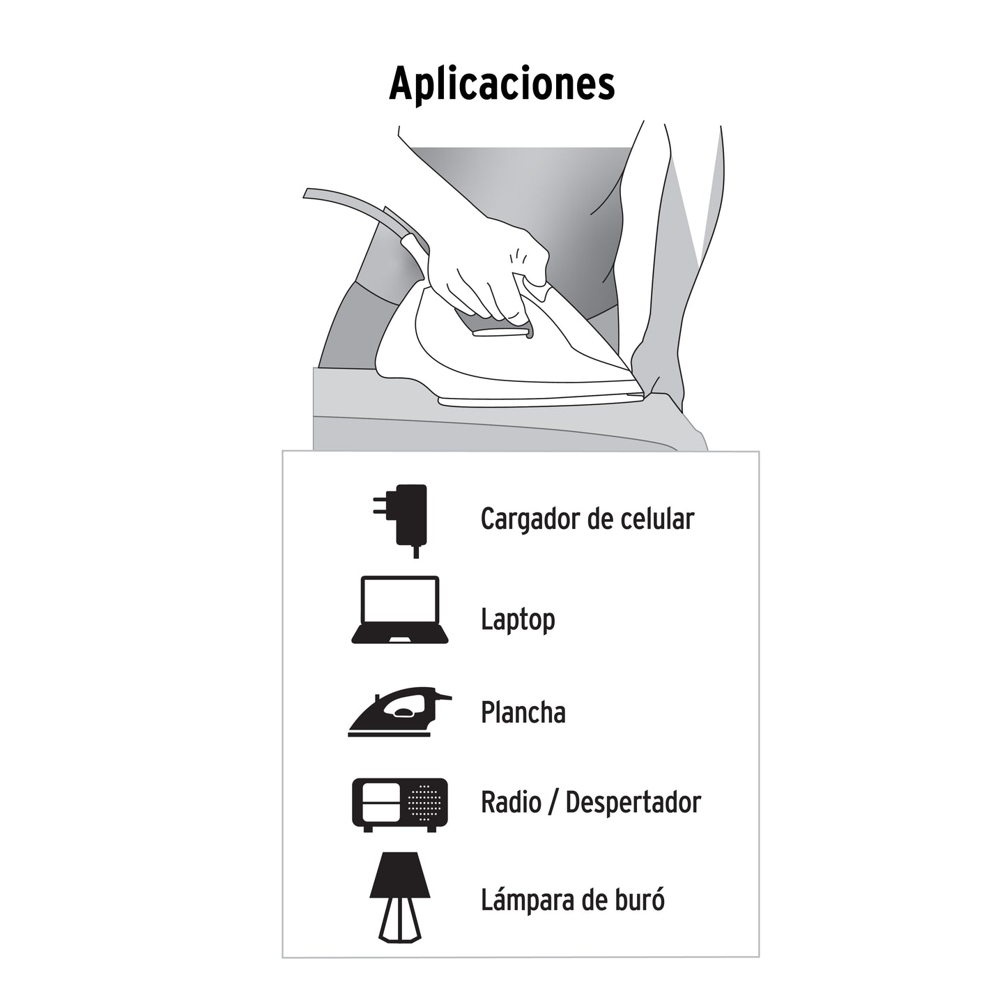 Extensión eléctrica doméstica 3m