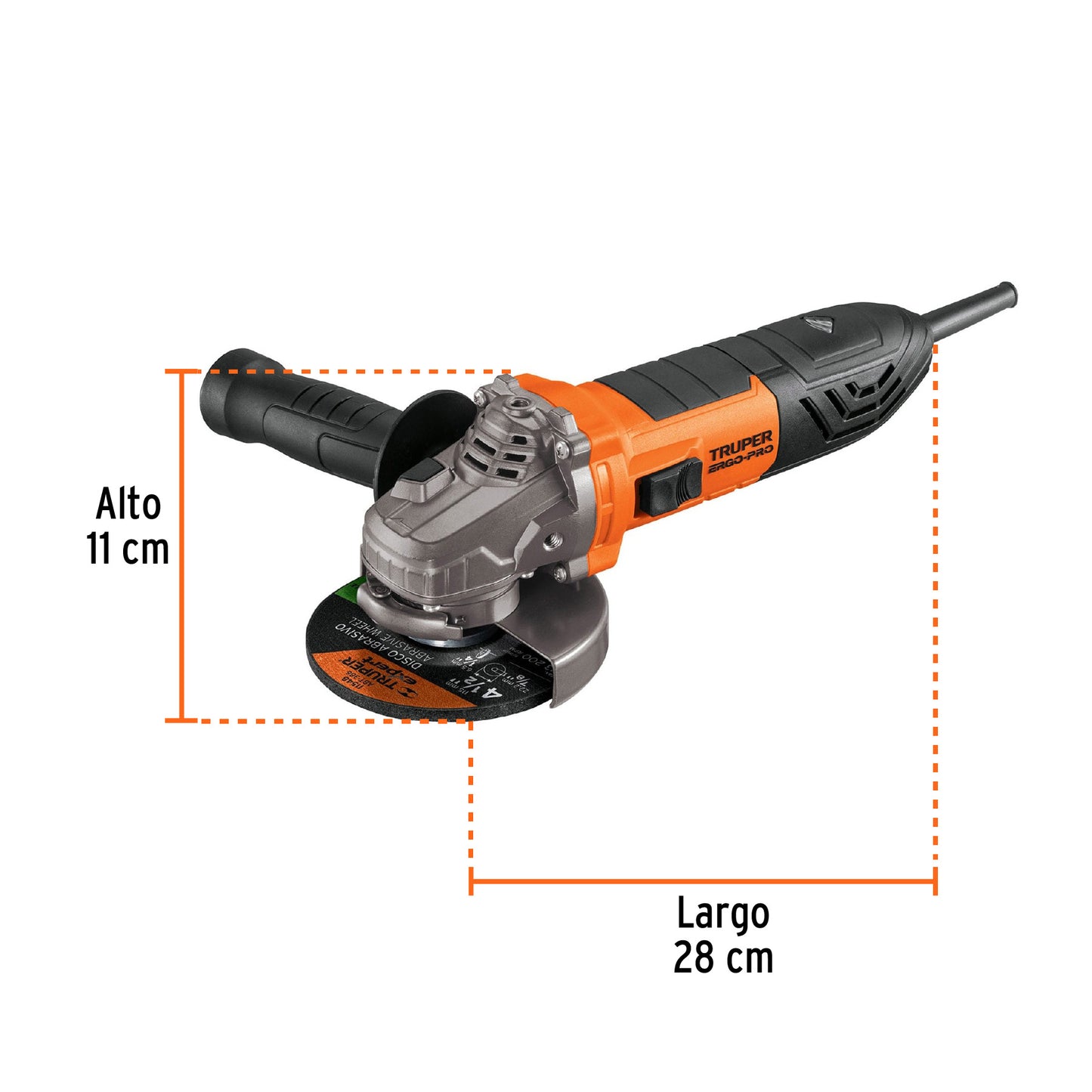 Esmeriladora angular de 4-1/2", 950W