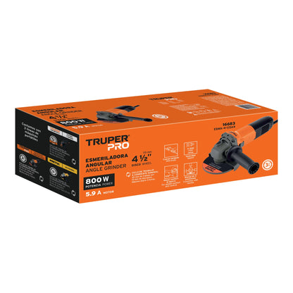 Esmeriladora angular de 4-1/2", 800W
