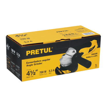 Esmeriladora angular de 4-1/2", 700W