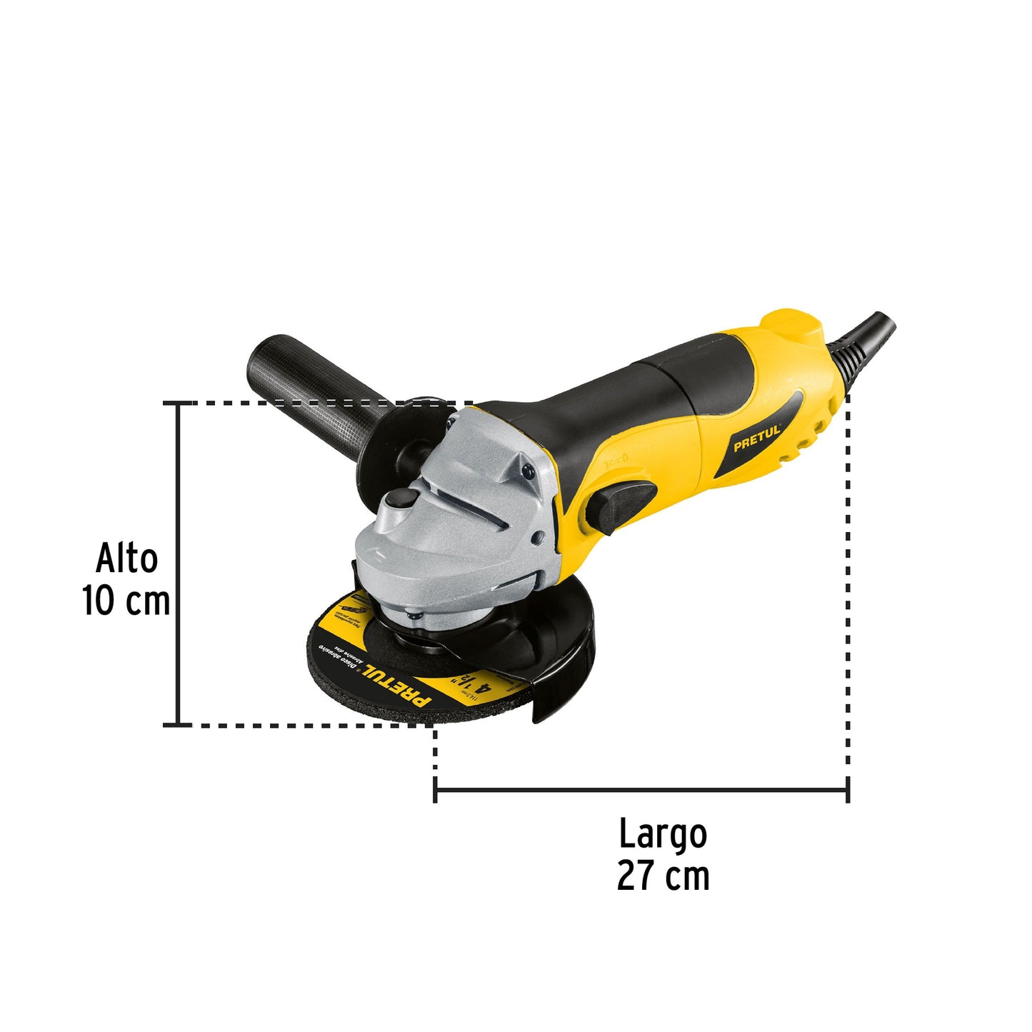 Esmeriladora angular de 4-1/2", 700W