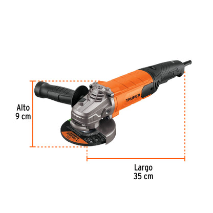 Esmeriladora angular de 4-1/2", 1100W