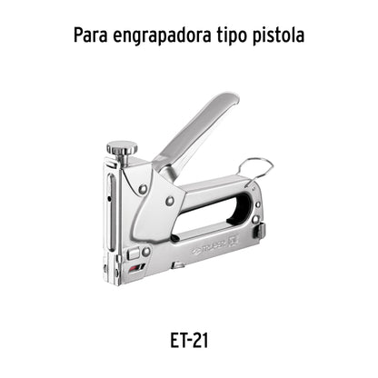 Caja c/ 1000 grapas 3/8" corona 11.3 mm para ET-21
