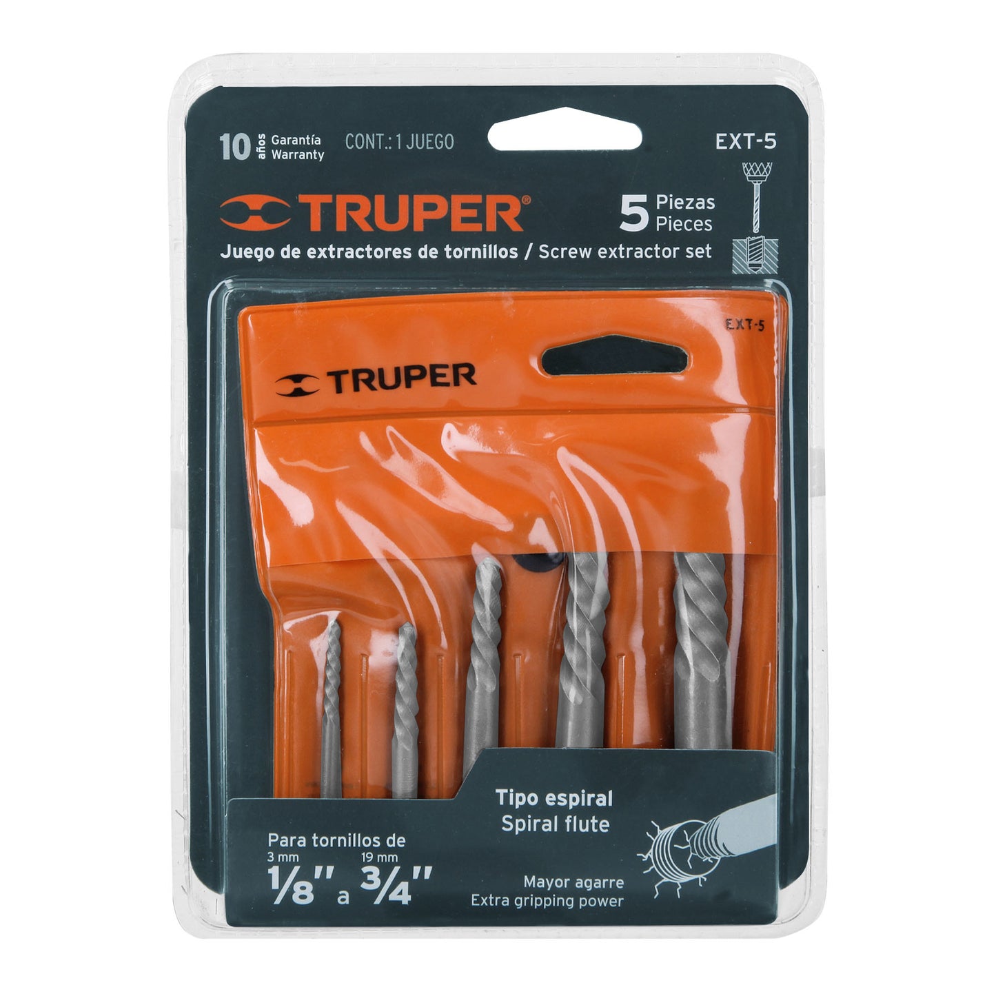 Extintor portátil recargable 0.5 kg polvo tipo ABC