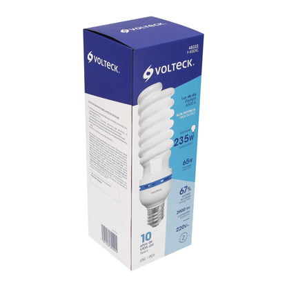 Lámpara espiral de 65 W base mogul E39 220 V luz de día