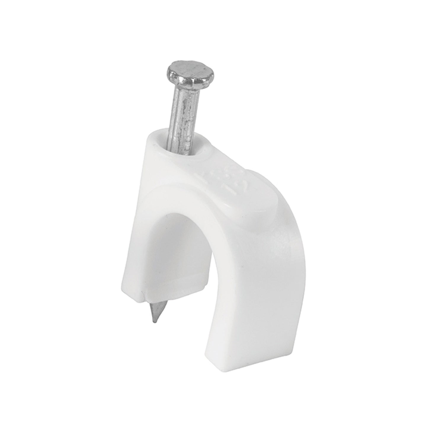 Grapas blancas de 10 mm para cable redondo
