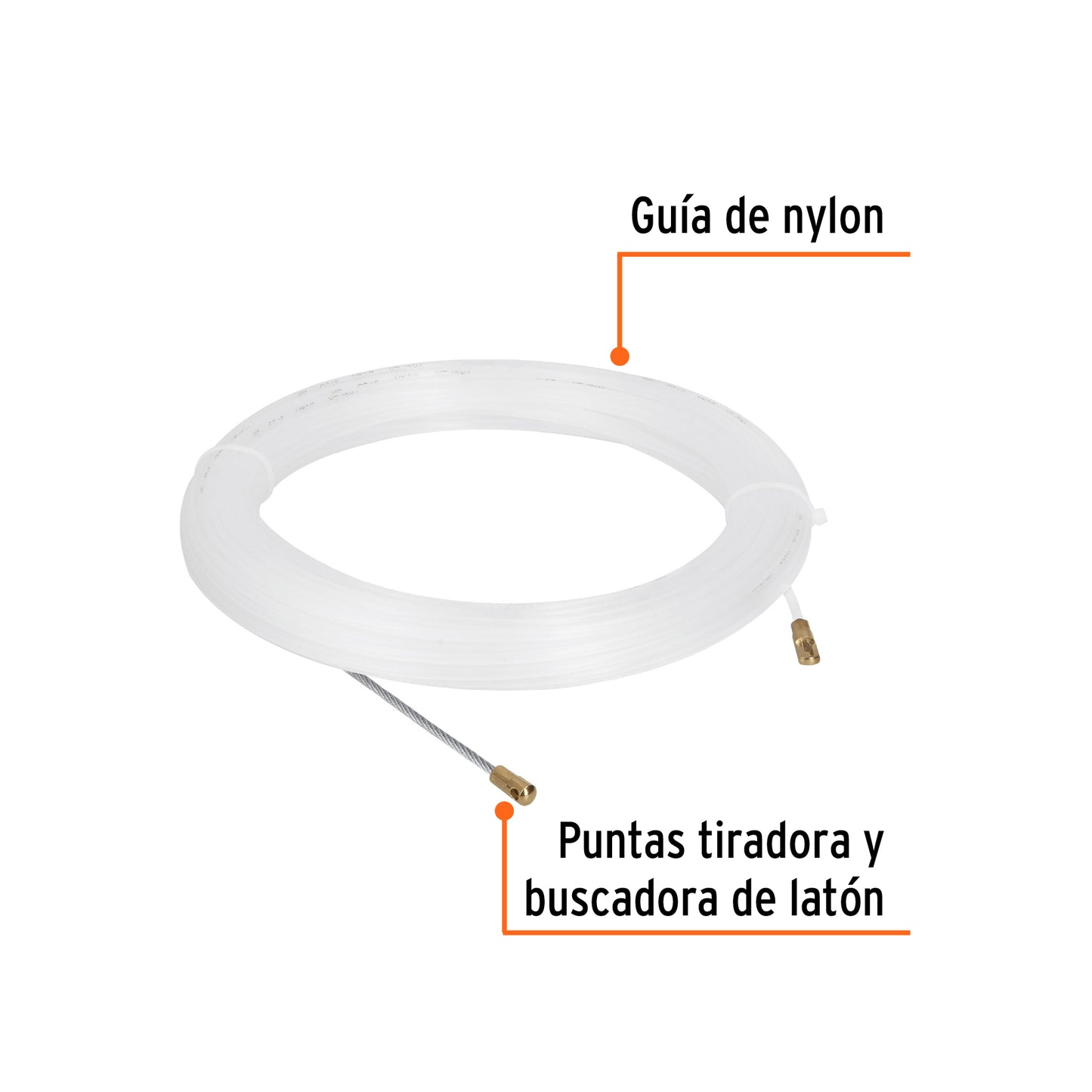 Guía de nylon de 20 m p/cable, Truper