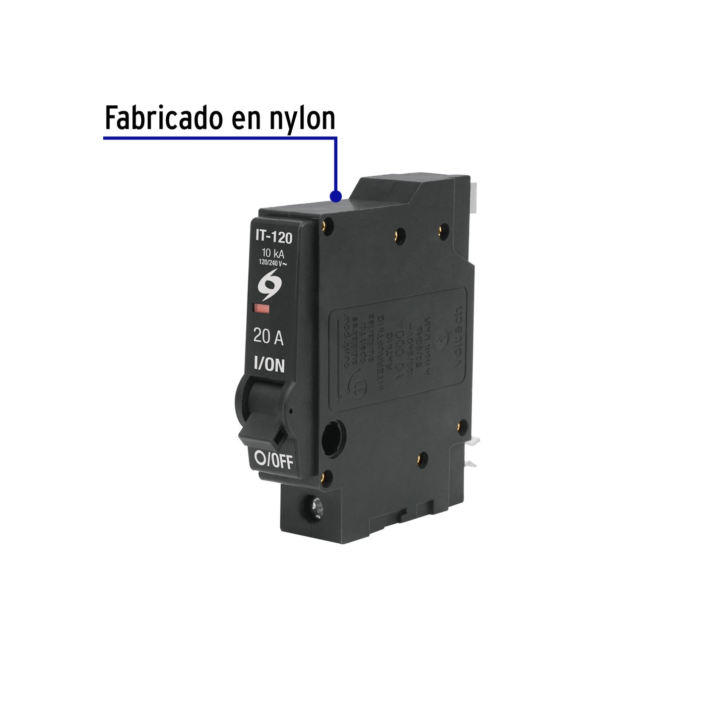 Interruptor enchufable de 1 polo 20A