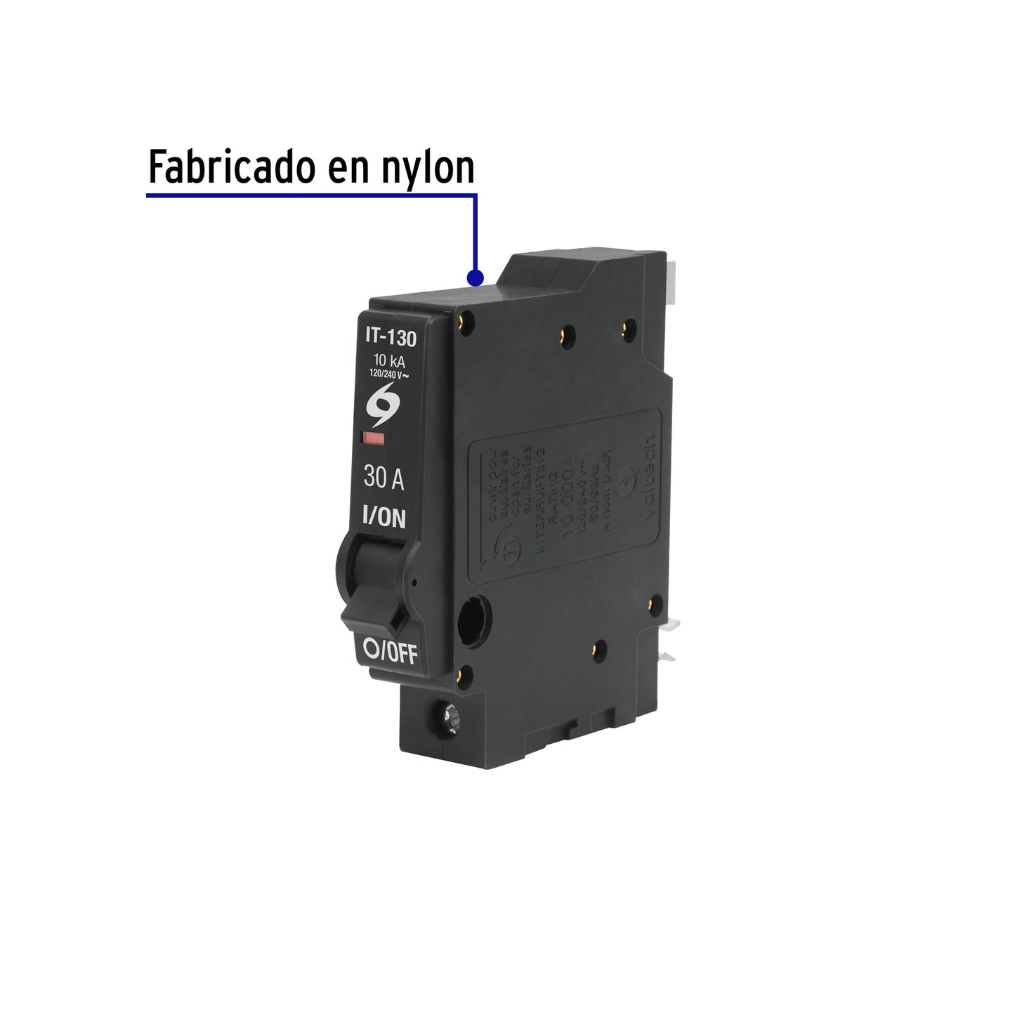 Interruptor enchufable de 1 polo 30A