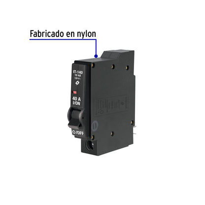 Interruptor  enchufable 1 polo 40A