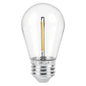 Lámpara LED S14 con filamento 1 W luz cálida