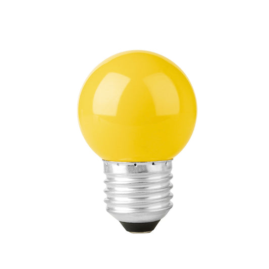 Lámpara de LED tipo bulbo G45 1W color amarillo