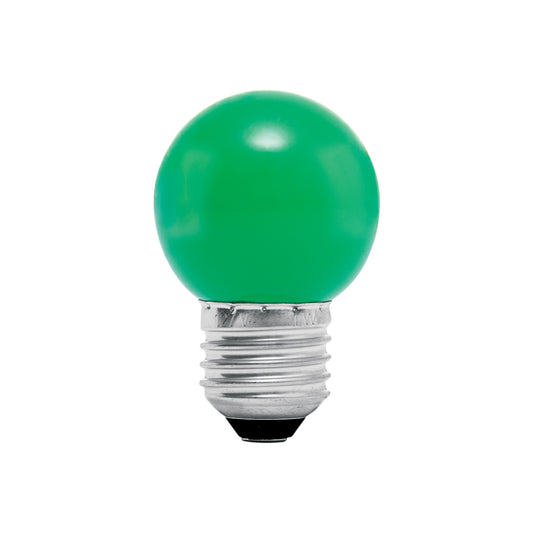 Lámpara de LED tipo bulbo G45 1 W color verde