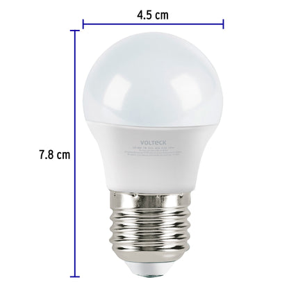 Lámpara LED G45 3 W (equivalente 25 W) luz de día