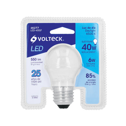 Lámpara LED G45 6 W (equivalente 40 W) luz de día