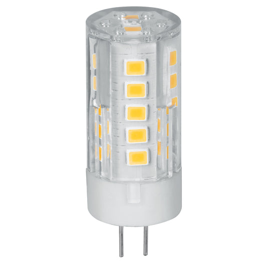 Lámpara LED tipo cápsula 3W base G4 luz cálida