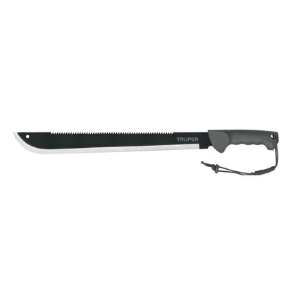 MACH-18X Machete doble filo 18" cacha inyectada, con funda