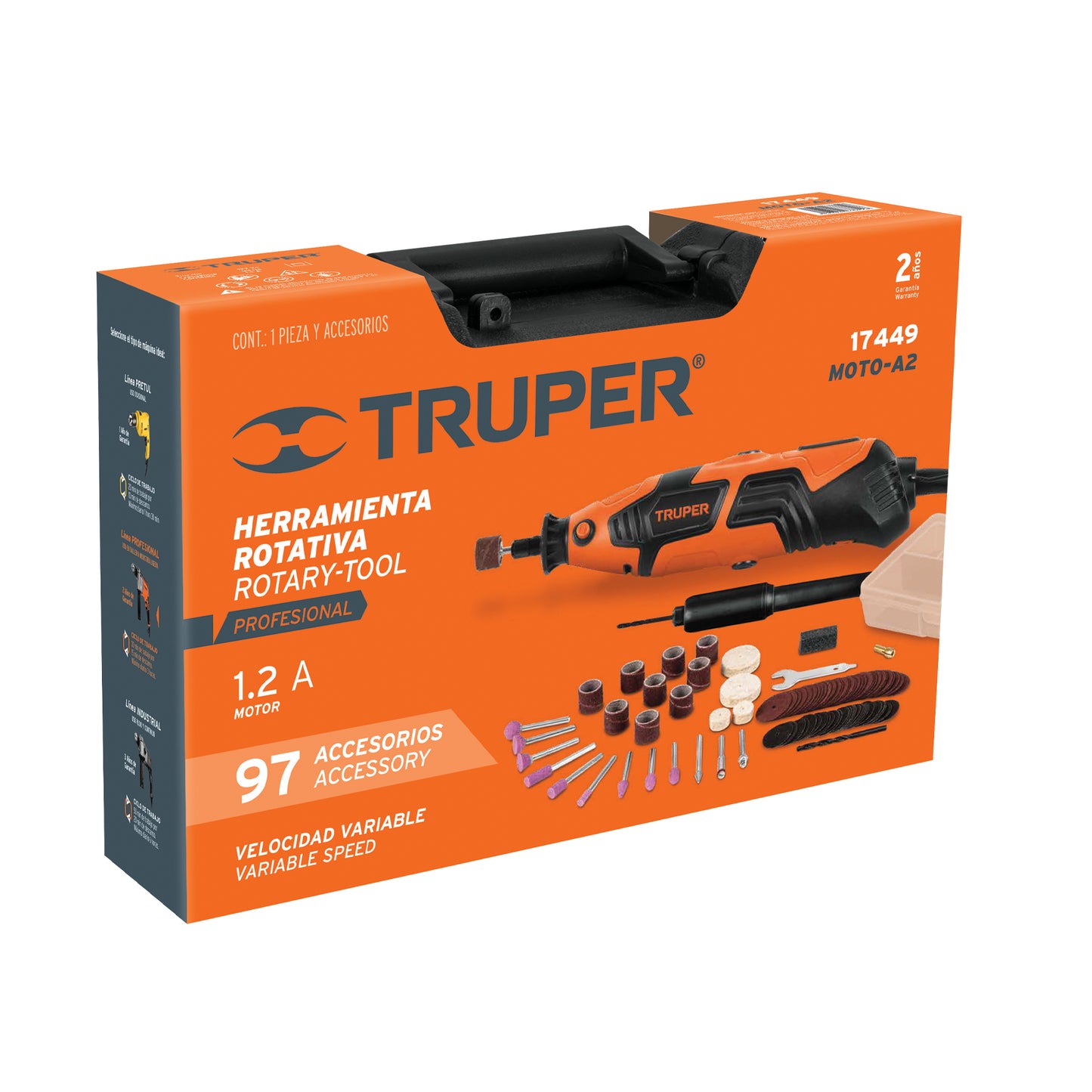 Herramienta rotativa 150W incluye 97 accesorios