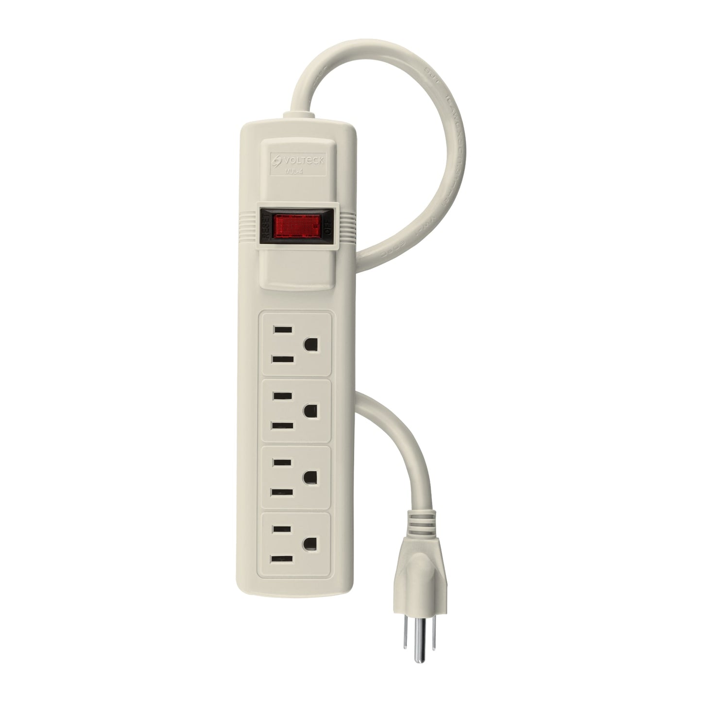 Multicontacto 16 AWG, 4 entradas