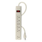 Multicontacto 16 AWG  de uso rudo con 6 entradas.